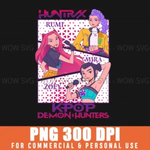 Rumi Mira Zoey K-Pop Demon Hunters Png