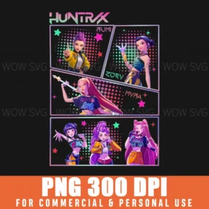Rumi Zoey Myra Huntrix Demon Hunters Png