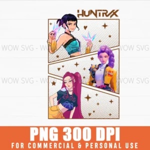 Huntrix Demon Hunters Trio Png
