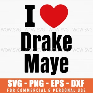 Drake Maye 10 Football Love Heart Svg Png Eps
