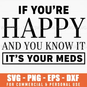 Mental Health Funny Meds Quote Svg Prescription Typography