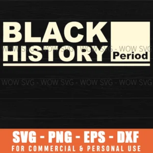 African American History Month Minimalist Square Svg Png