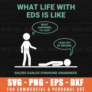 What Life With Eds Is Like Eds Awareness Chronic Illness Stick Figure Svg