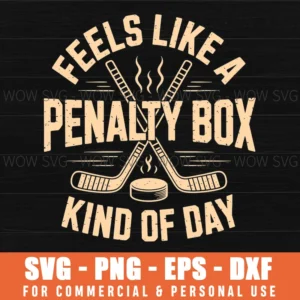 Funny Hockey Player Penalty Box Humor Fan Gift Svg Png