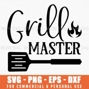 Grill Master Spatula Bbq King Cooking Svg Png