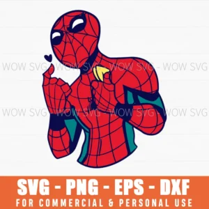 Spider-Man Finger Heart K-Pop Style Svg Png