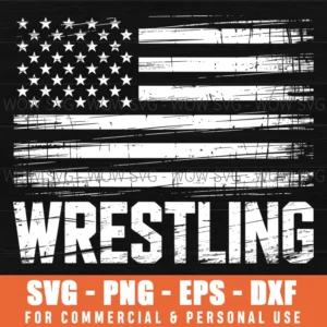 Us Flag Wrestling American Patriotic Wrestler Svg Png