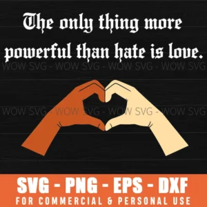 Diverse Hands Making Heart Unity Love Message Diversity Svg