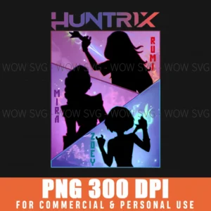 Huntrix Rumi Mira Zoey Demon Hunters Png