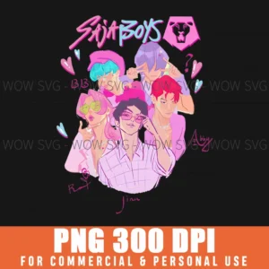 Free Saja Boys Pink Demon Hunters Png