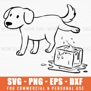 Anti Ice Dog Immigration Funny Dog Piss On Ice Svg Png