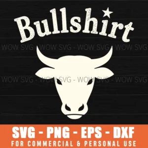 Bullshirt Funny Bull Head Icon Bold Star Svg Png
