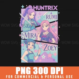 Free Huntrix Character Panel Demon Hunters Png