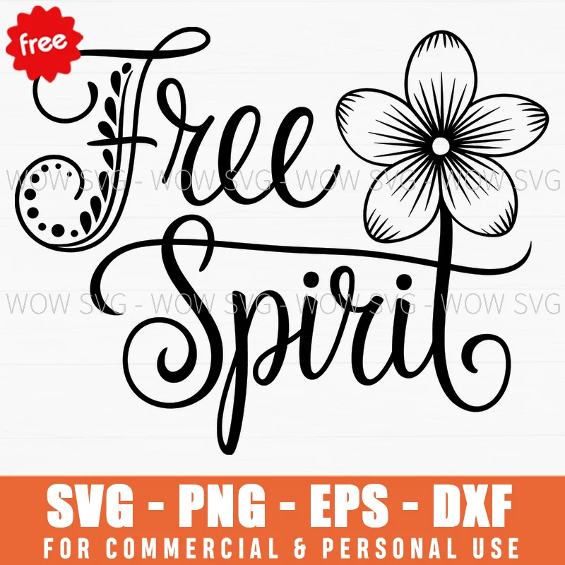 Free Floral Free Spirit Svg