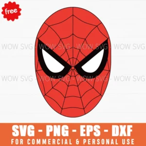 Free Minimalist Spider-Man Mask Svg