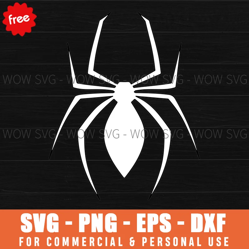 Free Spiderman Hero Logo Svg