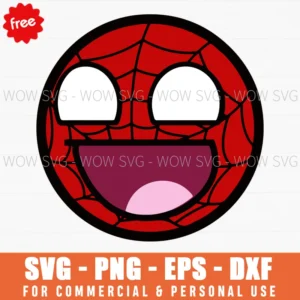 Free Spider-Man Awesome Face Svg