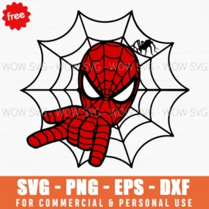 Free Spiderman Outline Head Web Svg
