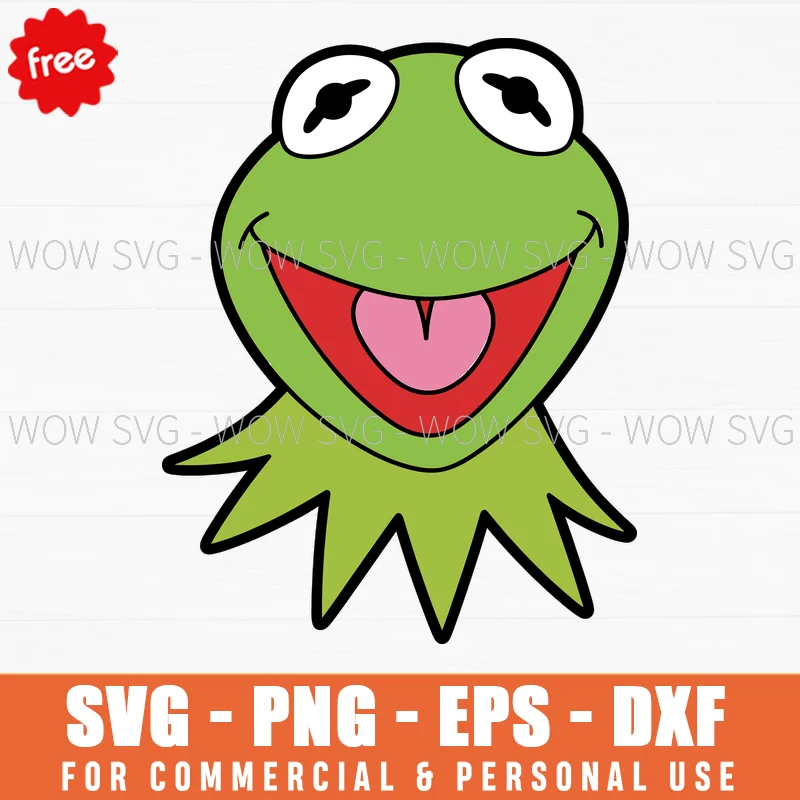 Free Kermit The Frog Face Svg