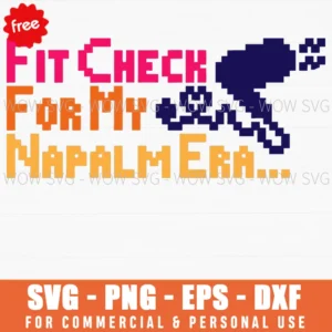 Free Fit Check Napalm Era Pixel Graphic Svg