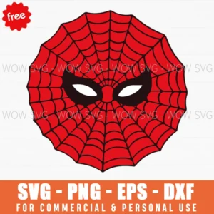 Free Circular Spider-Man Web Design Svg