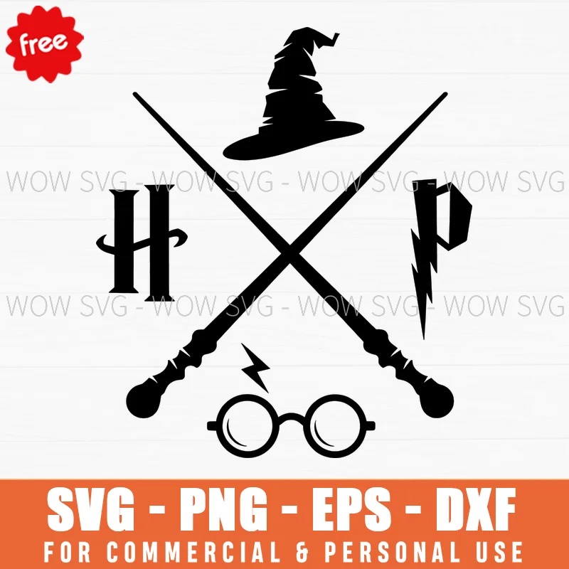 Free Harry Potter Wands And Icons Svg