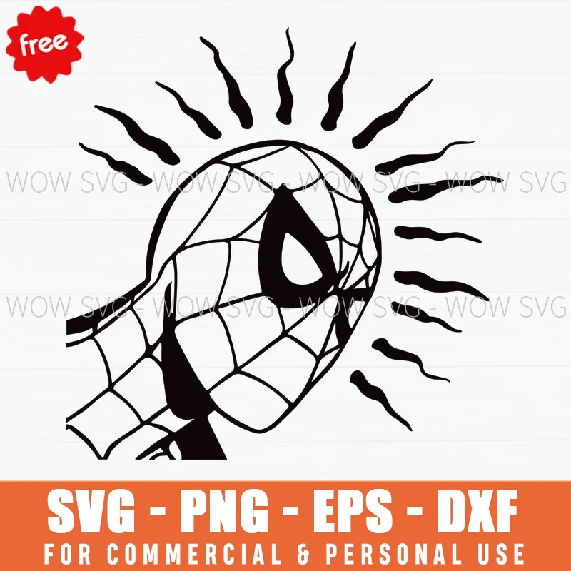 Free Spider-Man Spidey Sense Silhouette Svg