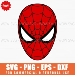 Free Narrow Eyes Spider-Man Mask Svg