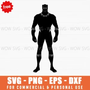 Free Black Panther Vertical Logo Svg