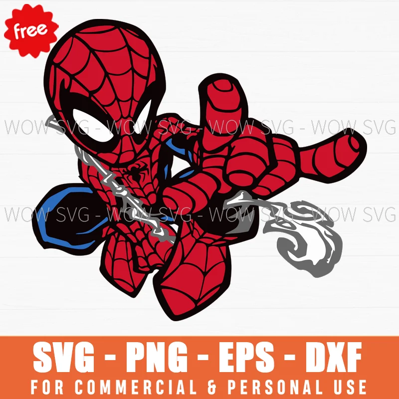 Free Spider-Man Web Shooting Svg
