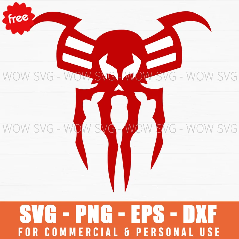 Free Spider-Man 2099 Skull Logo Svg