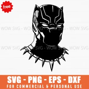 Free Black Panther Mask Silhouette Svg