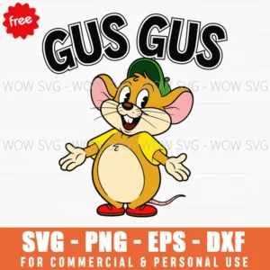 Free Gus Gus Mouse Character Svg