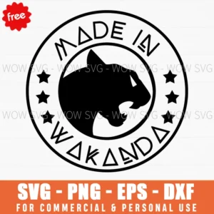 Free Black Panther Minimalist Svg