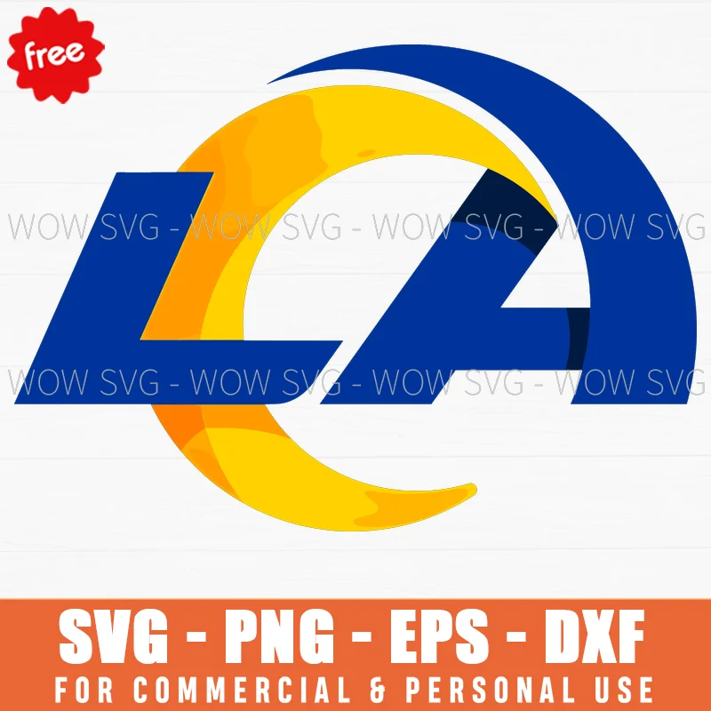 Free Rams La Logo Svg