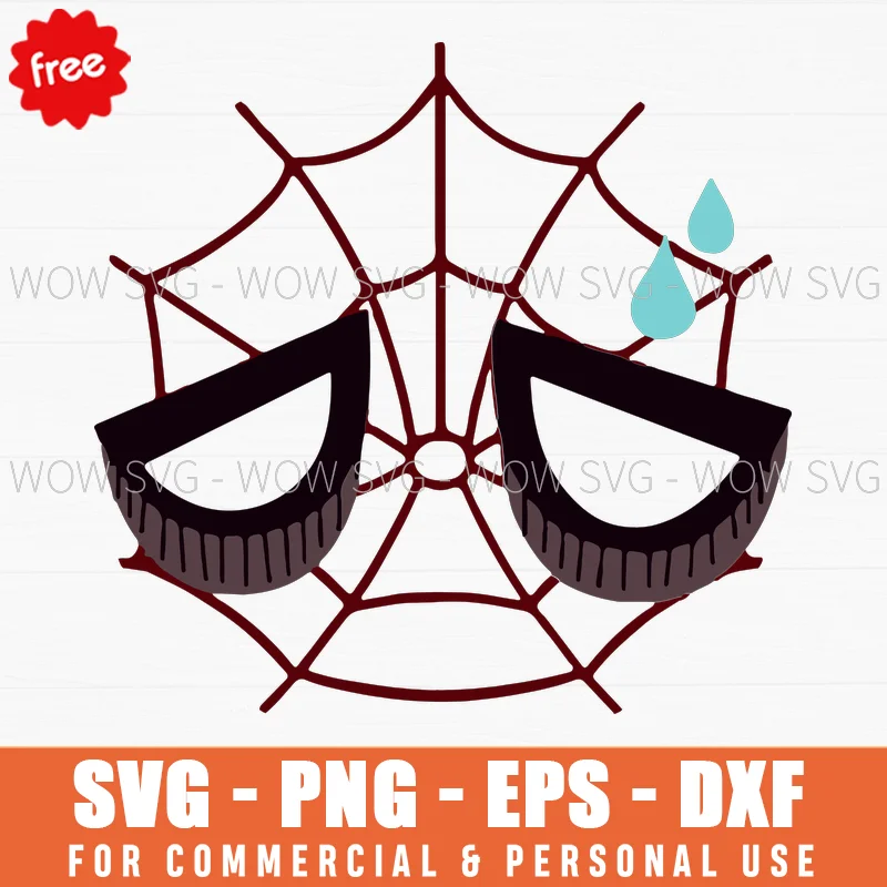 Free Spider-Man Web & Mask Svg