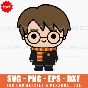 Free Chibi Harry Potter Character Svg