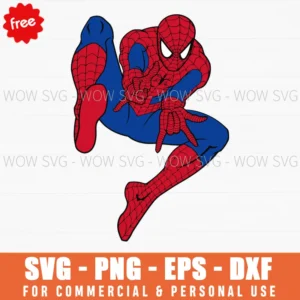 Free Classic Spider-Man Action Pose Svg