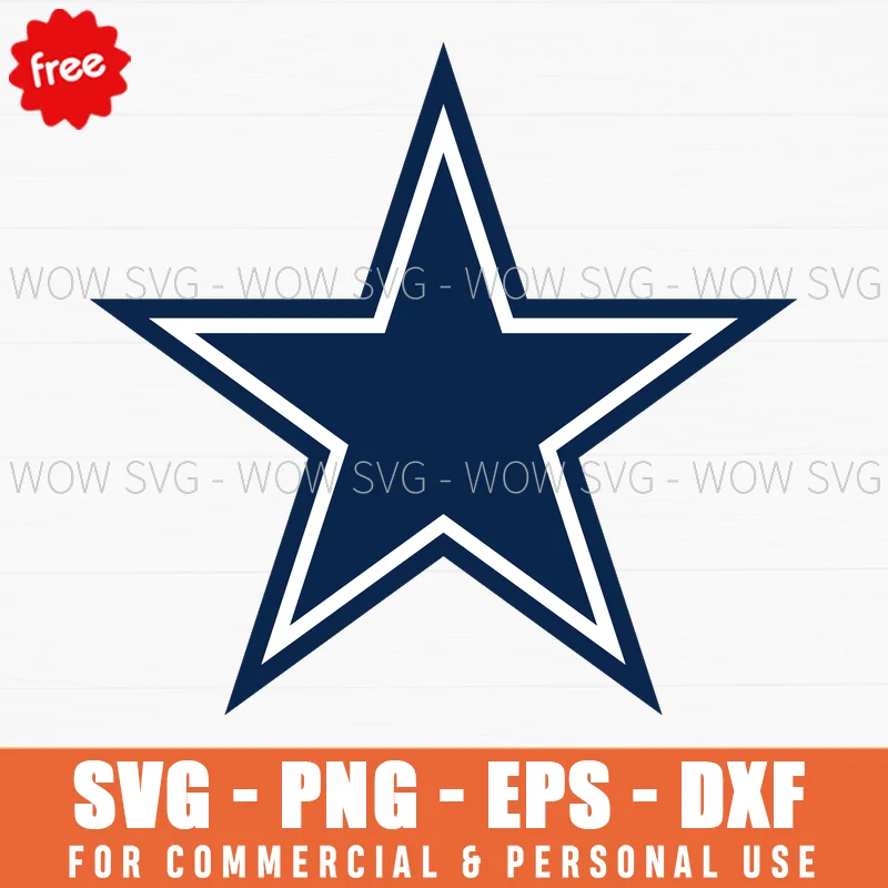 Free Cowboys Star Logo Svg