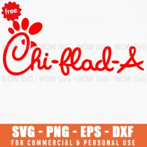 Free Chi-Flad-A Chicken Script Svg