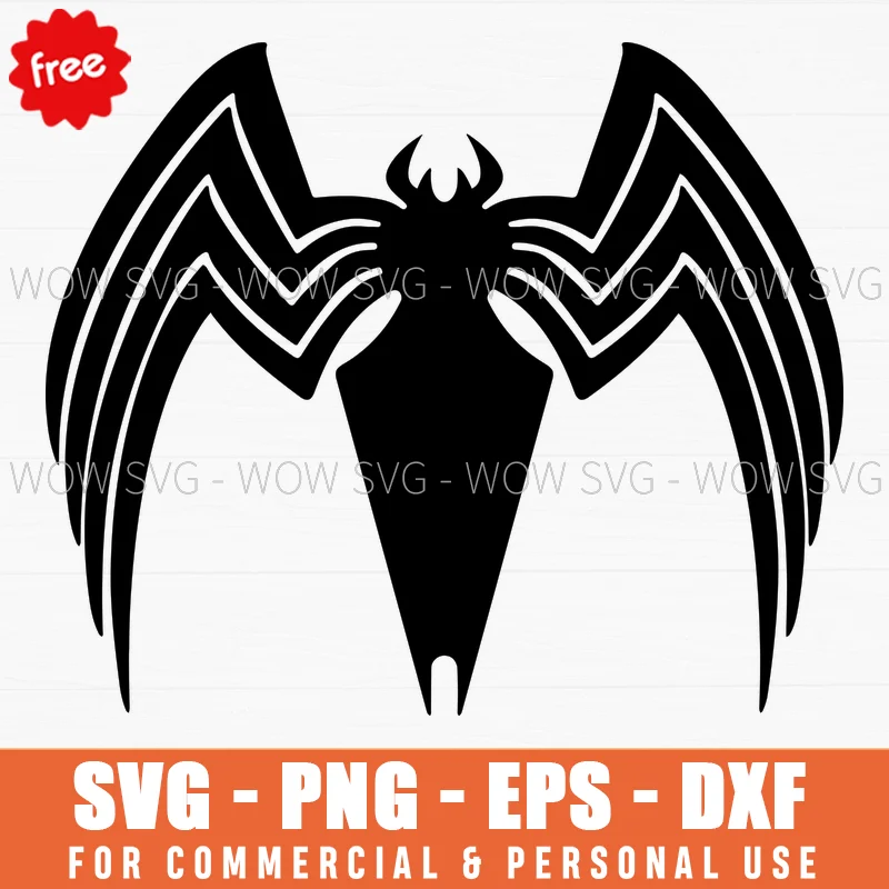 Free Spiderman Web Head Shot Svg