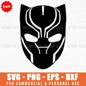 Free Black Panther Mask Outline Svg
