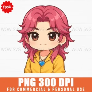 Free Pink Hair Demon X Hunters Chibi Png