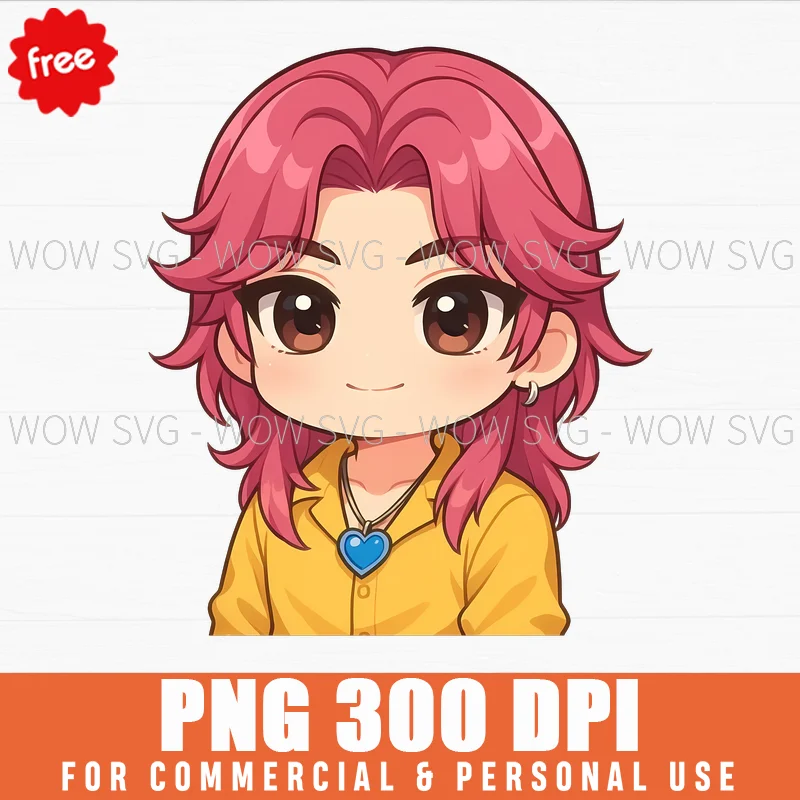 Free Pink Hair Demon X Hunters Chibi Png