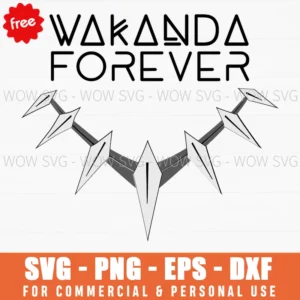 Free Black Panther Claw Necklace Svg