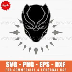 Free Black Panther Mask Icon Svg