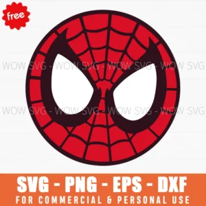 Free Spiderman Face Mask Icon Svg