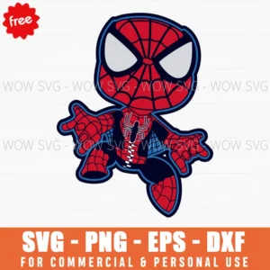 Free Chibi Spider-Man Zipper Suit Svg