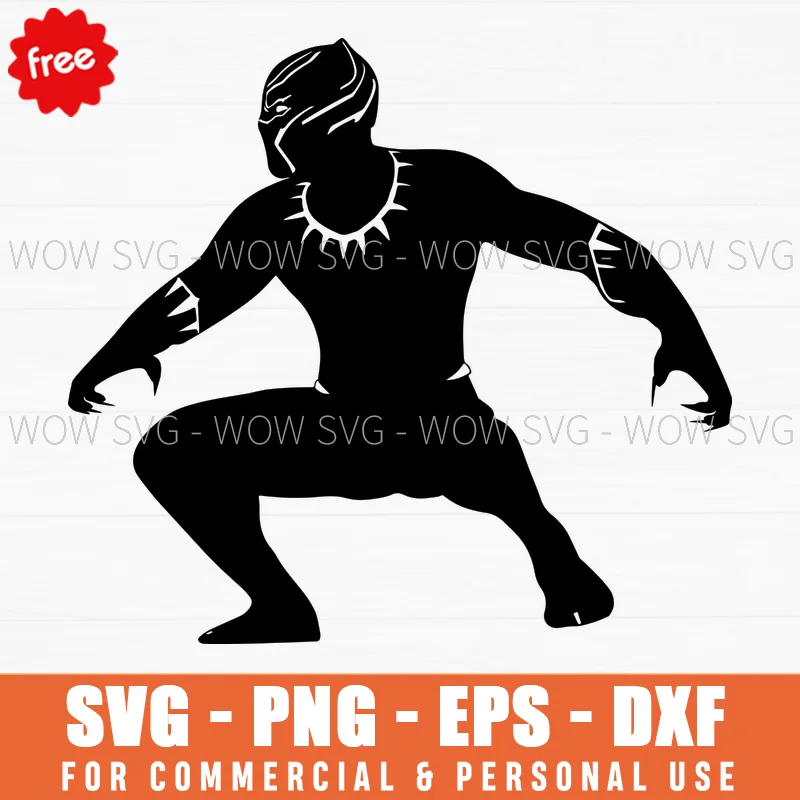 Free Marvel Black Panther Svg