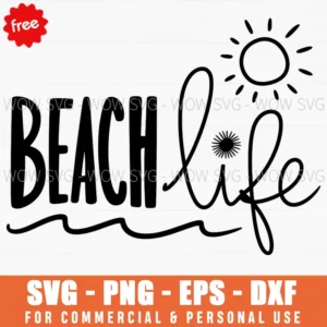 Free Sunny Beach Life Svg